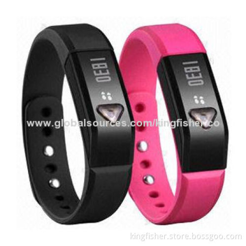 Smart Wristband Pedometer, Bluetooth Bracelet with OLED Display